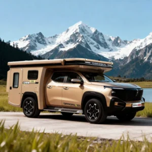 All New Chang’an Voyager Pro Hybrid Caravan 4WD Off Road Capability Air Suspension and Rooftop Tent Integration Motorhome