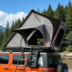 All Season 2 Person 4×4 Car Aluminum Hard Shell Roof Top Tent with 2.3m Ladder