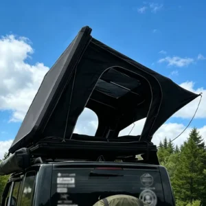 All Season 2 Person Quick Setup UV Protection Side Opening Aluminum Hardtop Rooftop Tent