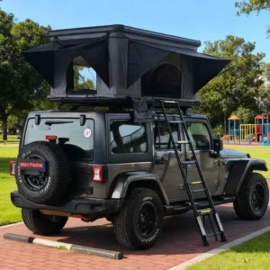 All-Season Hard Shell Aluminum Alloy Rooftop Tent for SUV Camper Vans 2-4 Persons