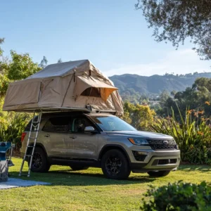 All Season Hard Shell Rooftop Tent for SUV Truck and Car Waterproof UV Resistant Easy Setup
