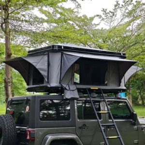 All-Season Waterproof Double-Layer Camouflage Hard-Shell Rooftop Tent for Multi-Vehicle Use