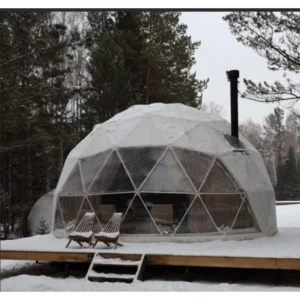 All-Season Weatherproof Glamping Dome Tent for Eco-Resort & Backyard Glamping