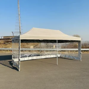 All Seasons Trade Show Outdoor Tents Custom Logo Easy Folding Iron Frame Oxford Cloth Waterproof for Exhibition