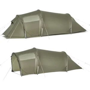 All Seasons Ultralight Outdoor Camping Camouflage Double Layer High-strength Aluminum Backpaking Tent One Room One Living Room