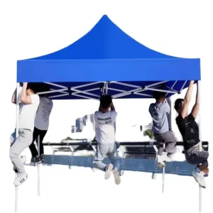 All Seasons Waterproof Oxford Fabric Canopy 3x3m 3x6m Folding Pop up 4 Sided Windows Windproof Durable Single Layer