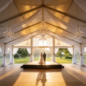 All Weather Aluminum Wedding Banquet Tent Flexible Modular Anti Wind Anti Snow Durable Stable