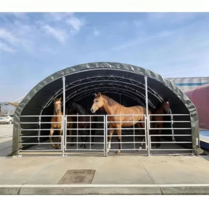 All Weather Animal Shelter with Built in Insulation Ventilation Galvanized WindResistant Frame Livestock Tent