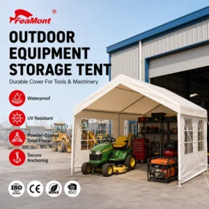 All-Weather Heavy-Duty Waterproof Equipment Storage Canopy for Farm and Garden