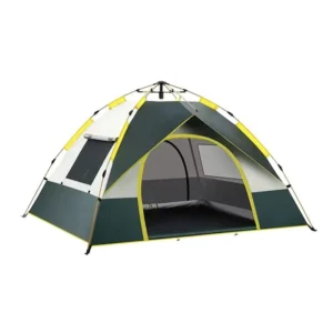 All Weather Outdoor Waterproof Camping Tent Easy Setup in One Second with Two Windows Pop up Tent for Hiking Camping