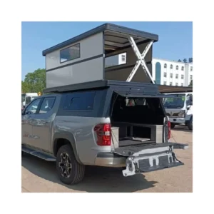 Aluminium Alloy Waterproof Rooftop Tent for Outdoor Camping SUV Car Roof Racks 4 People Capacity Triangle Hard Shell