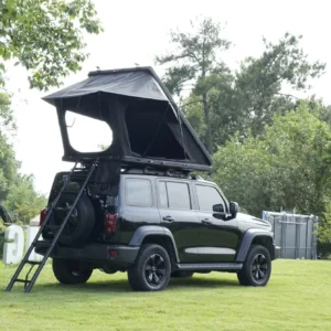 Aluminium Auto Set Up Roof Top Tent Hard Shell Triangle Camping Tent For Suv 4X4 Off road