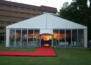 Aluminium Frame Structure Wedding Party Heavy Duty Waterproof Outdoor Party Tent with Glass Wall for Event