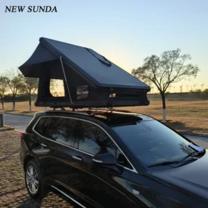 Aluminium Hard Shell Rooftop Tent with Skylight Car Camping Tent Roof Top 2 Person