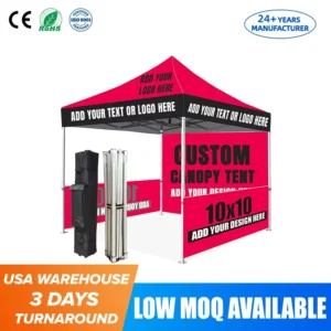 Aluminium Hex Frame Weather-Resistant Foldable Gazebo Canopy Tent for Events