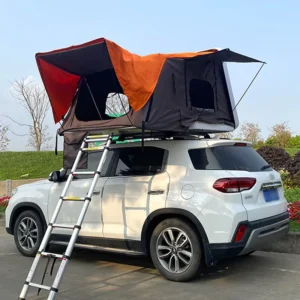 Aluminium Soft-Cover Car Rooftop Tent for 1-2 Persons, Four-Season Double-Layer