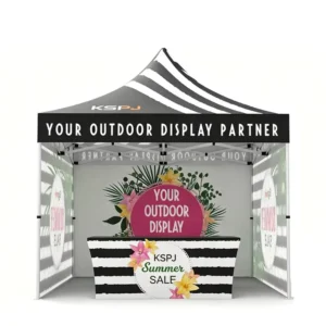 Aluminum 10×10 Trade Show Exhibition Canopy Tent with Custom Printed Logo