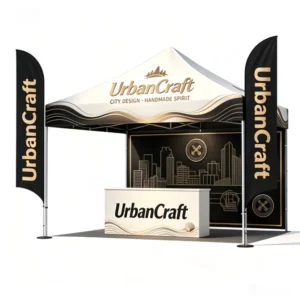 Aluminum Alloy 3x6m Waterproof UV-Resistant Digital Printing Polyester Portable Canopy Tent Pop Gazebo