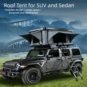 Aluminum Alloy ABS Rooftop Tent, 2-3 Person, Four-Season, Automatic Opening, for Cars, SUVs and Trucks