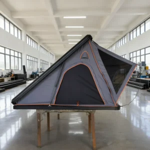 Aluminum Alloy Automatic Double Person Extension Style Green Fabric Hard Shell Roof Tent