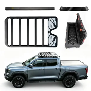 Aluminum Alloy Car Roof Cargo Luggage Rack Baskets Side Tent Roof Box Front Spoiler Loading Series for BYD Shark