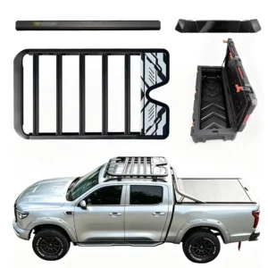 Aluminum Alloy Car Roof Cargo Luggage Rack Baskets Side Tent Roof Box Front Spoiler Loading Series for Great Wall POER