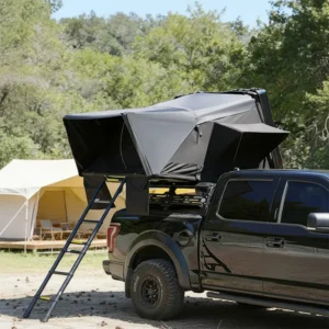 Aluminum Alloy Frame Rooftop Tent Box, ABS Hard Shell, 2-3 Person, Four-Season, Foldable, Easy Install, Camping Car