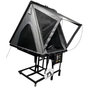 Aluminum Alloy Hard Shell Roof Top Tent High Load Capacity Side-Opening Light Weight Car-Mounted for 2-3 People Camping