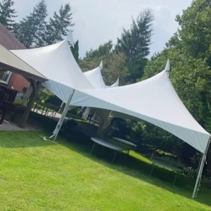 Aluminum Alloy Outdoor Wedding Party Marquee 20x20ft High Pinnacle Frame Tent White Wedding Tent High Peak Marquee