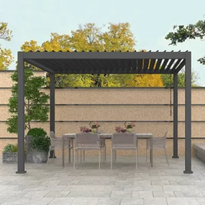 Aluminum Alloy Powder Coated Waterproof Outdoor Patio Pergola Canopy Easily Assembled Windproof Gazebo Pavilion