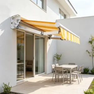 Aluminum Alloy Retractable Canopy Awning for Shop Front, Balcony, Yard, and Parking