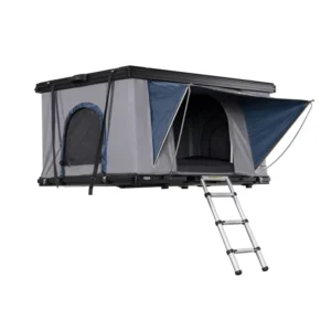 Aluminum Alloy Straight Lift Rooftop Tent, 210cm SUV Car Roof Top Tent, 2-Person Waterproof Hard Shell for Offroad Camping