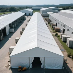 Aluminum Alloy Temporary Warehouse Tent, 10×10 / 20×40, Outdoor Waterproof Industrial Storage Tent