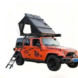 Aluminum Alloy Triangular Rooftop Tent with Folding Hydraulic Pole and Quick-Opening Design for SUV Cars