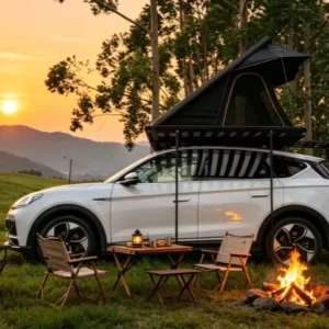 Aluminum Alloy Triangular Universal Car Rooftop Tent Hard Shell Ultra-Thin Design