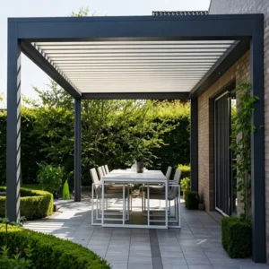 Aluminum Awning Canopy Pergola Outdoor Waterproof Gazebo Roof 3×3 3×4 4×3 4×4 4×5 4×6 6×3 6×4 6×5 6x6m Aluminum Carport