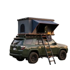 Aluminum Camper Roof Top Tent for Van 5 Person Four-Season Waterproof Canvas Double-Layer One Bedroom