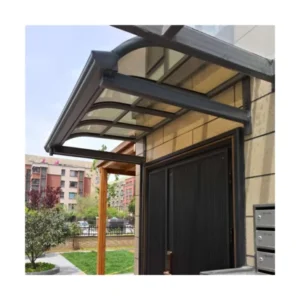Aluminum Carport Powder-Coated Frame Polycarbonate Roof Waterproof Sunshade