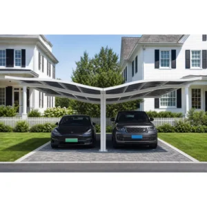 Aluminum Carport Sun Shade High Density Reinforced Aluminum Profiles Modular Easy Installation Kit for Luxury Villa Entrance