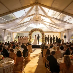 Aluminum Catering Event Tent Wedding Party Flexible Expansion Anti-Snow Windproof Stable