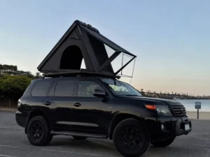 Aluminum Clamshell Rooftop Tent 2 Person Lightweight Waterproof Auto Pop up SUV Roof Top Tent