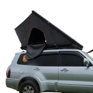 Aluminum Double Layer One Bedroom Rooftop Tent Double Bracing 145x240x126CM Waterproof Four Season Large Easy Operate Camping