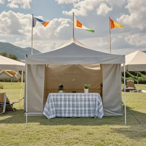 Aluminum Folding Gazebo with Waterproof and Fireproof Oxford Fabric