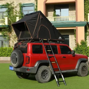 Aluminum Four-Season Double-Layer Polyester Car Rooftop Camping Tent, 2000-3000mm Waterproof, Quick Setup