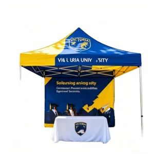 Aluminum Frame 10×10 FT Outdoor Folding Instant Setup Trade Show Tent for Event Custom Print Logo Free Design