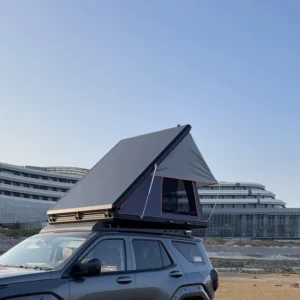 Aluminum Frame 2-3 Person Oxford Fabric Four-Season Waterproof Hard Shell Roof Top Tent with Quick Setup for SUV/Truck