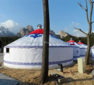 Aluminum Frame Bamboo Mongolian Yurt Tent