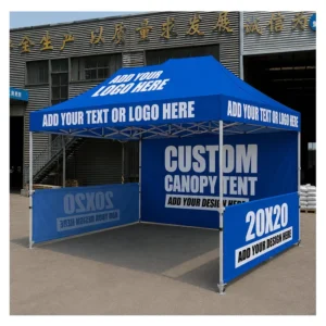 Aluminum Frame Canopy Tent with Feather Flags for Expo