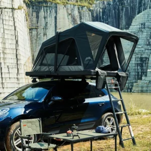 Aluminum Frame Hard Shell Roof Top Tent Lightweight Compact Camping for SUV Pickup Truck Van Trailer 2 Persons