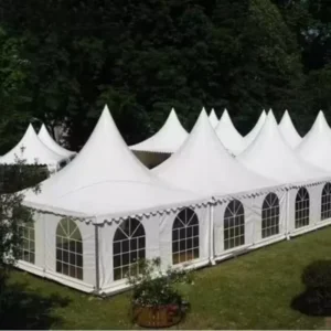 Aluminum Frame Pagoda Party Tent, 3×3/4×4 m, Outdoor Wedding Event Camping Tent